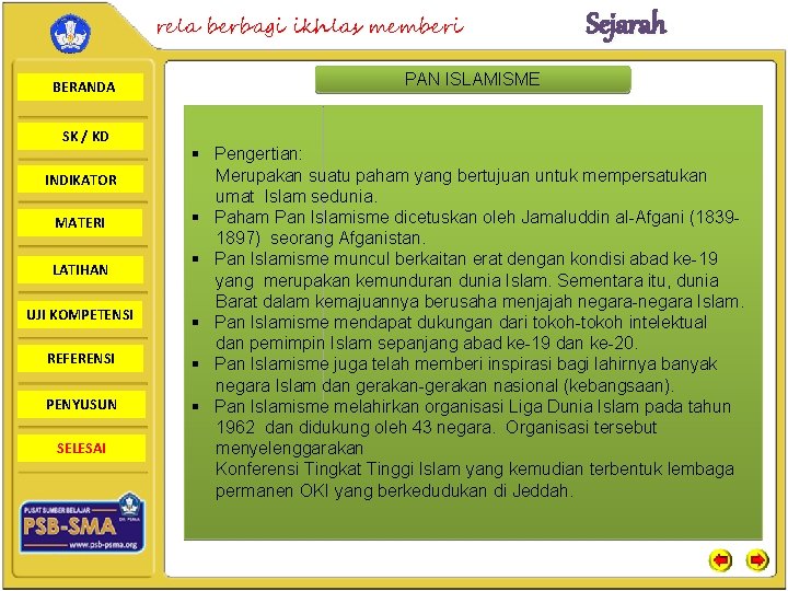 rela berbagi ikhlas memberi BERANDA SK / KD INDIKATOR MATERI LATIHAN UJI KOMPETENSI REFERENSI