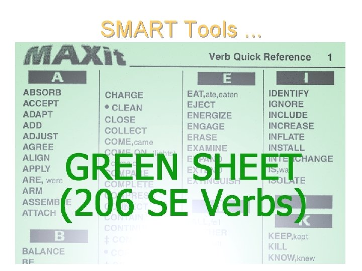 SMART Tools. . . 