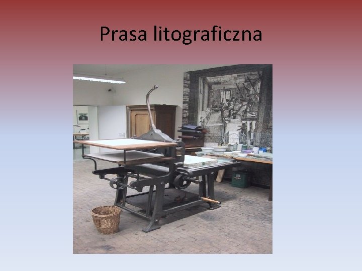 Prasa litograficzna 