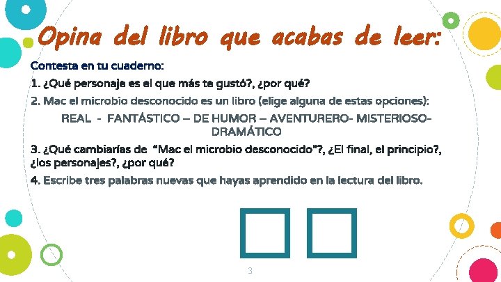 Terminamos la lectura Mac el microbio desconocido Lenguaje