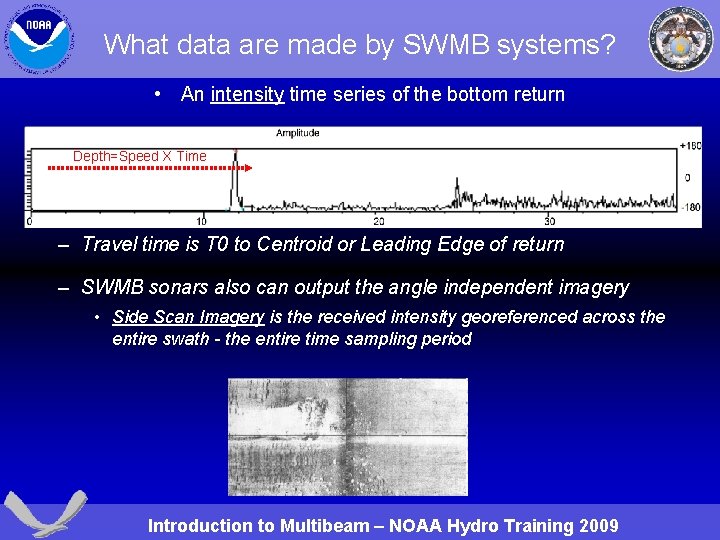 What data are made by SWMB systems? • An intensity time series of the