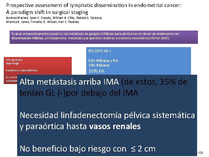 Prospective assessment of lymphatic dissemination in endometrial cancer: A paradigm shift in surgical staging