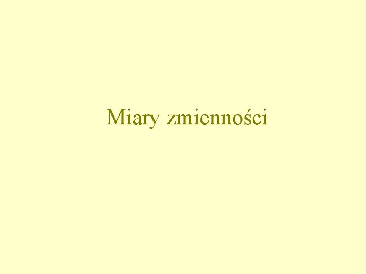 Miary zmienności 