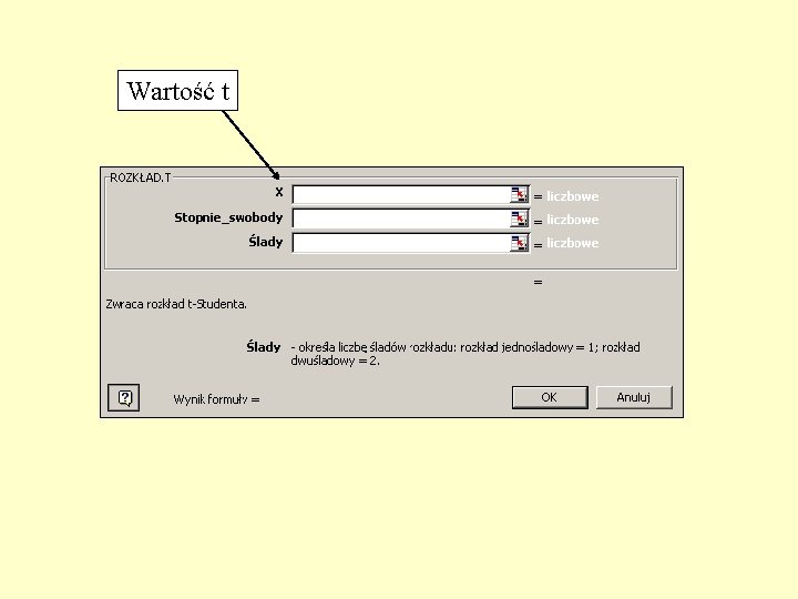 Wartość t 