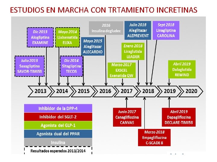 ESTUDIOS EN MARCHA CON TRTAMIENTO INCRETINAS 