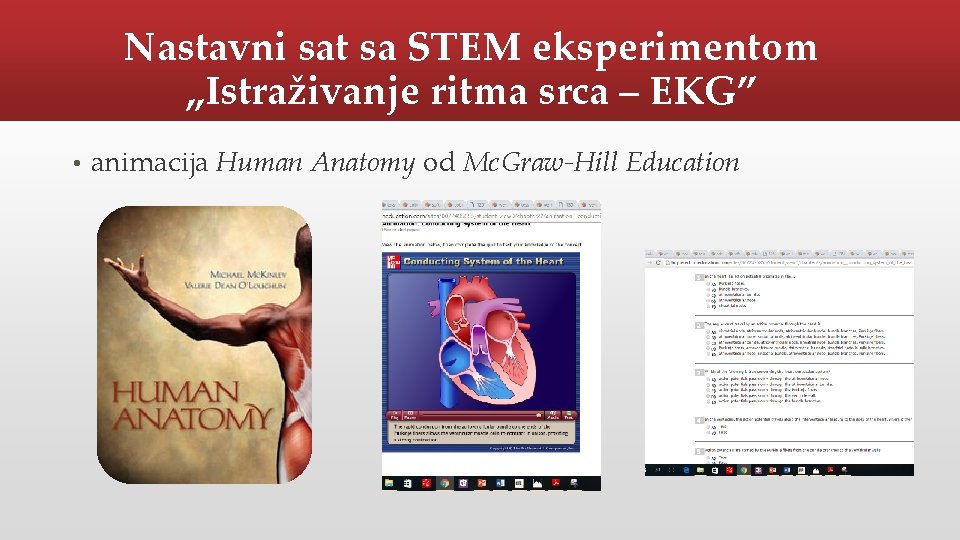 Nastavni sat sa STEM eksperimentom „Istraživanje ritma srca – EKG” • animacija Human Anatomy
