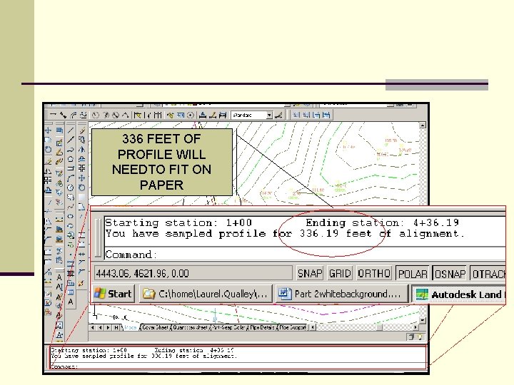 336 FEET OF PROFILE WILL NEEDTO FIT ON PAPER 