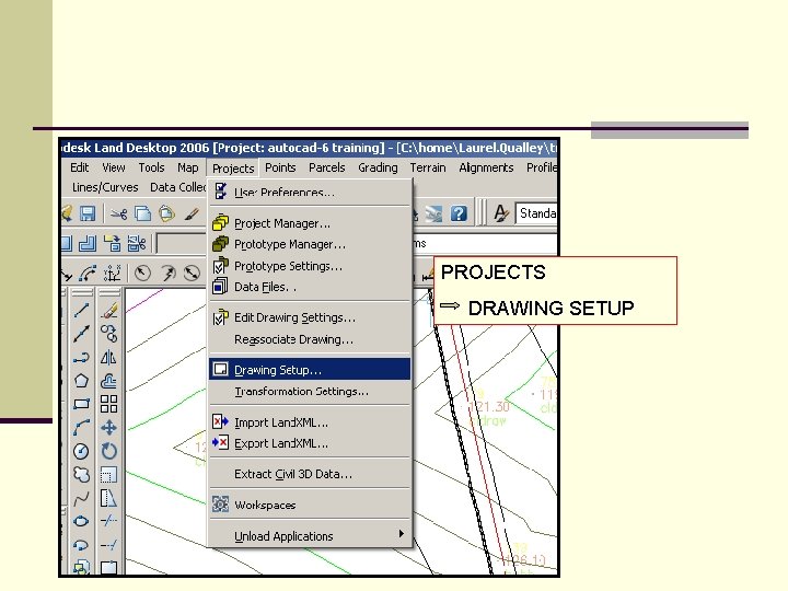 PROJECTS DRAWING SETUP 