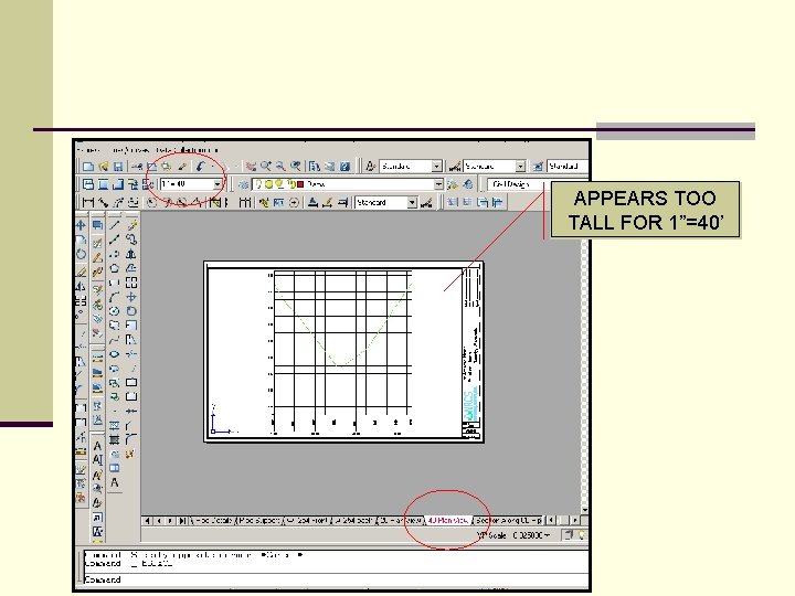 APPEARS TOO TALL FOR 1”=40’ 