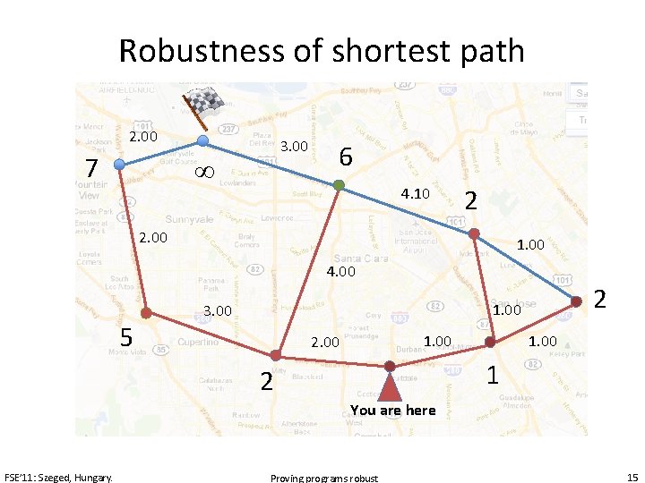 Robustness of shortest path 2. 00 7 3. 00 6 4. 10 2 2.