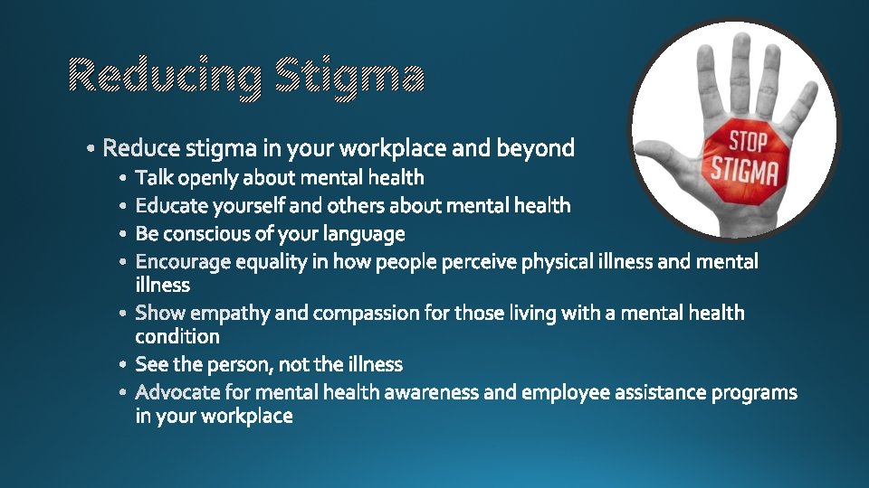 Reducing Stigma 