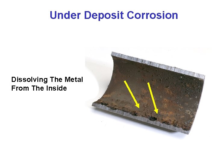 Under Deposit Corrosion Dissolving The Metal From The Inside 