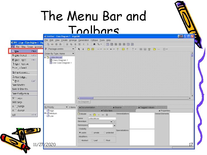 The Menu Bar and Toolbars 1. New a Model. 11/27/2020 17 