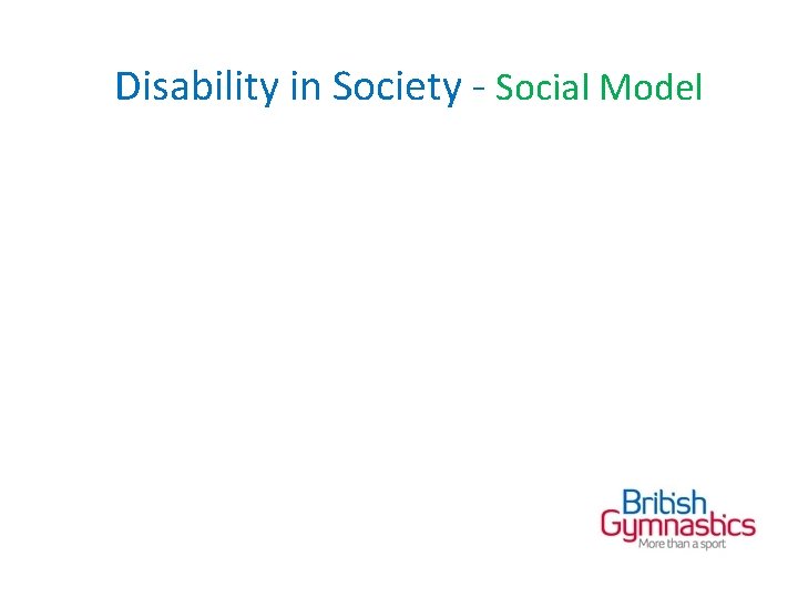 Disability in Society - Social Model 