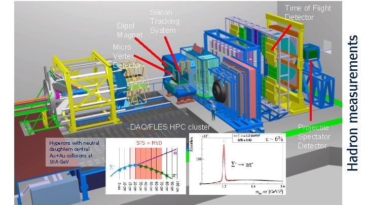 Time of Flight Detector Micro Vertex Detector DAQ/FLES HPC cluster Hyperons with neutral daughtern