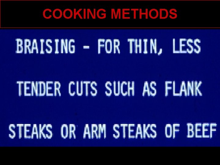 COOKING METHODS 