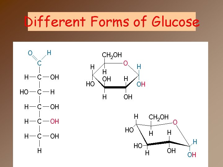 Different Forms of Glucose 
