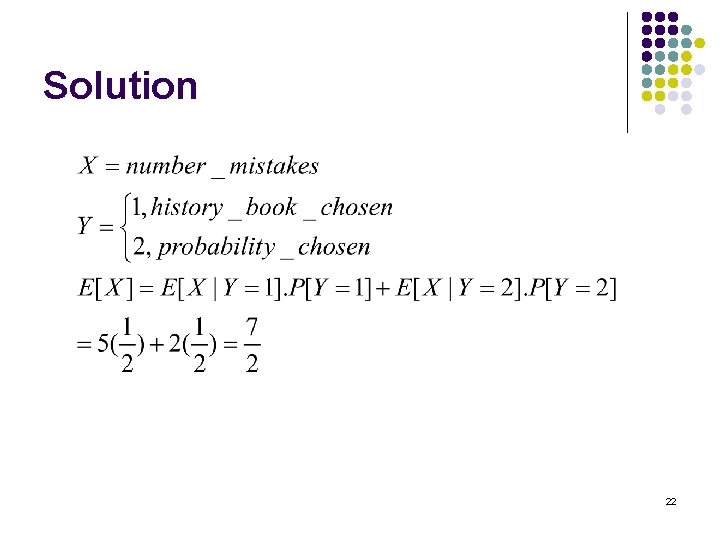 Solution 22 