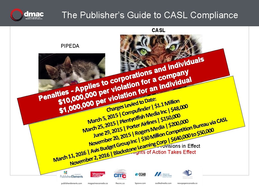 The Publisher’s Guide to CASL Compliance CASL PIPEDA s l a u d ivi