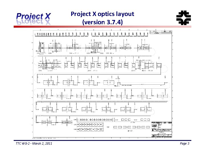 Project X optics layout (version 3. 7. 4) TTC WG-2 - March 2, 2011