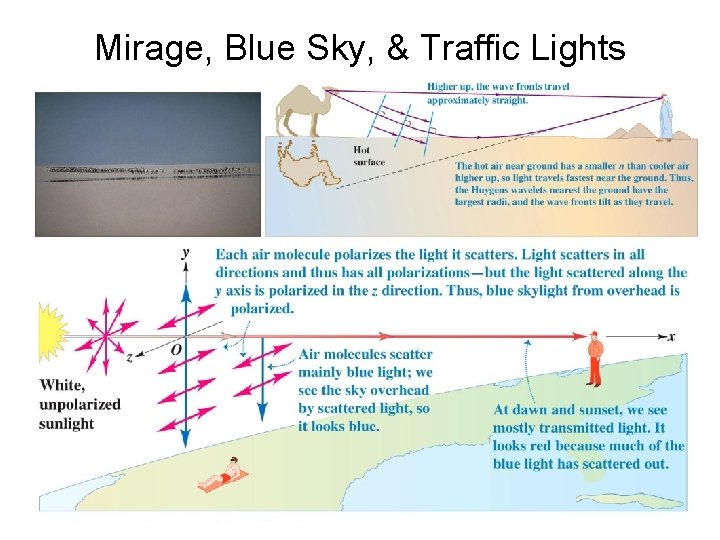 Mirage, Blue Sky, & Traffic Lights 