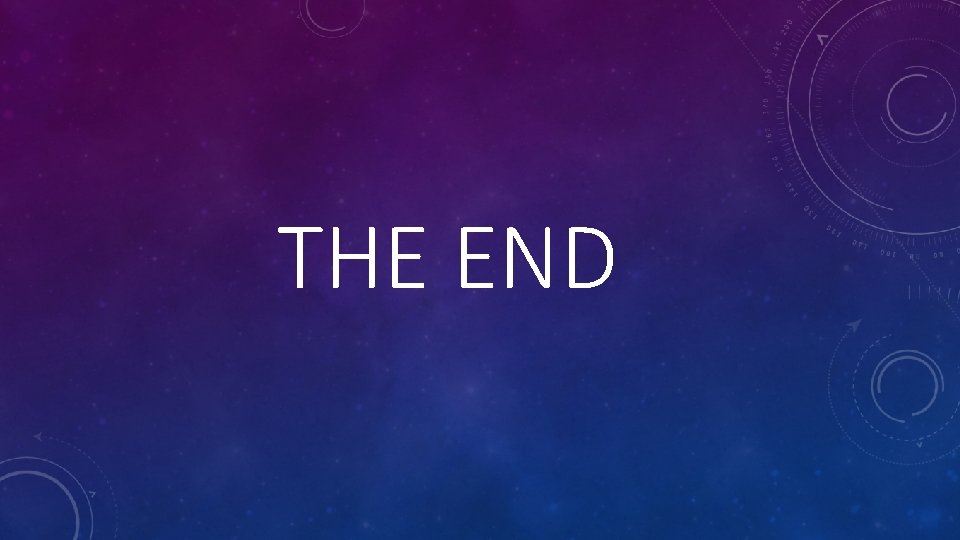 THE END 