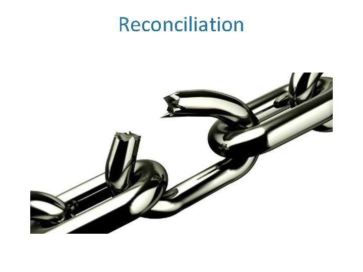 Reconciliation 