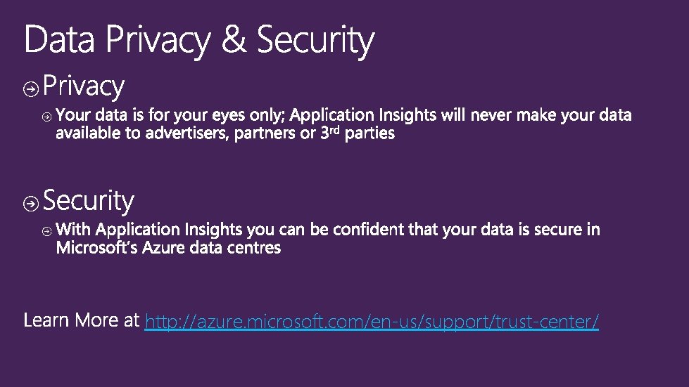http: //azure. microsoft. com/en-us/support/trust-center/ 