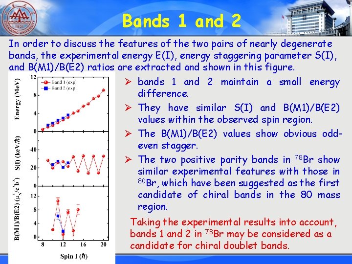 Bands 1 and 2 In order to discuss the features of the two pairs