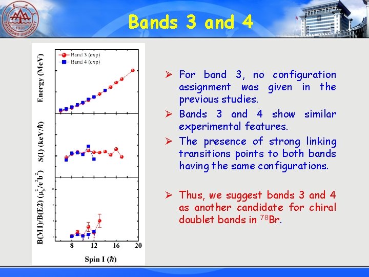 Bands 3 and 4 Ø For band 3, no configuration assignment was given in