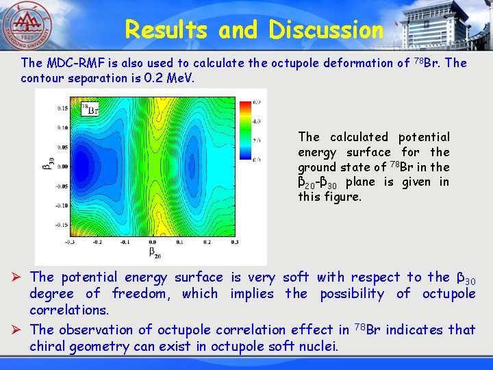 Results and Discussion The MDC-RMF is also used to calculate the octupole deformation of