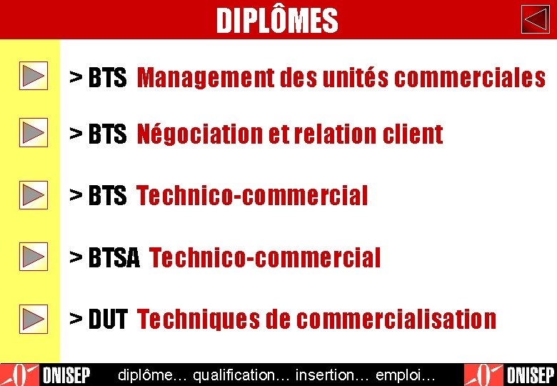DIPLÔMES > BTS Management des unités commerciales > BTS Négociation et relation client > DIPLÔMES > BTS Management des unités commerciales > BTS Négociation et relation client >