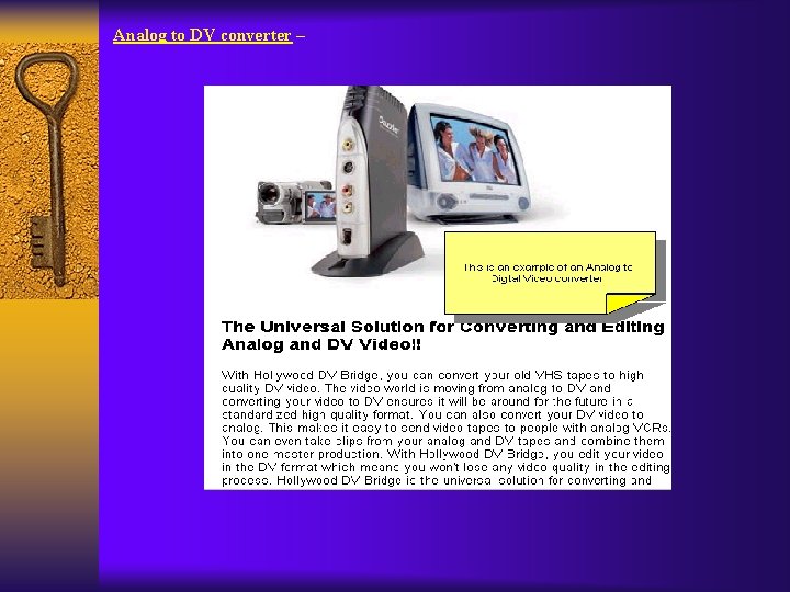 Analog to DV converter – 