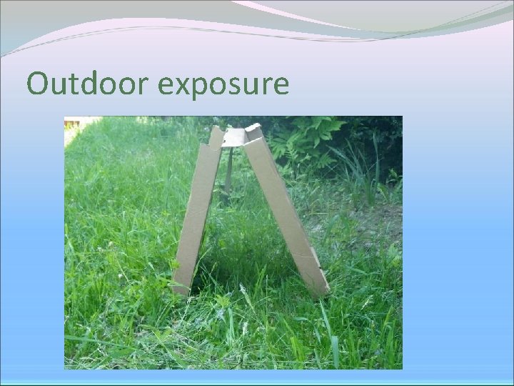 Outdoor exposure 
