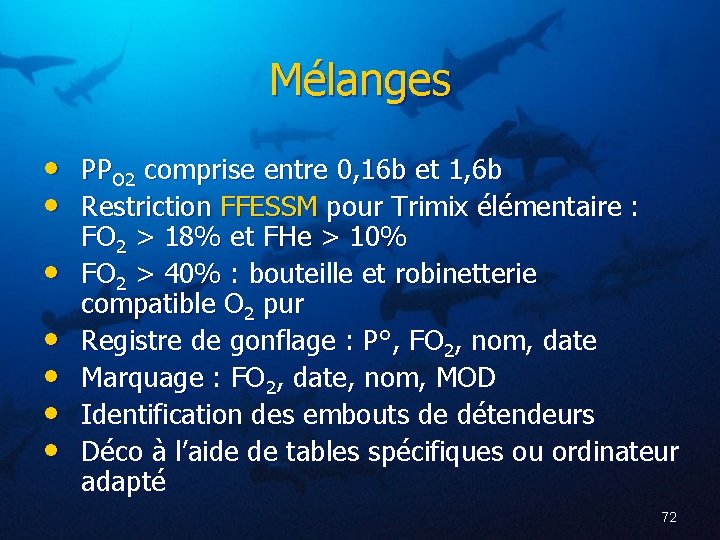 Mélanges • PPO 2 comprise entre 0, 16 b et 1, 6 b •