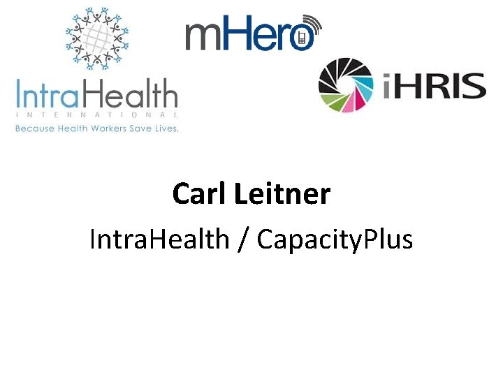 Carl Leitner Intra. Health / Capacity. Plus 
