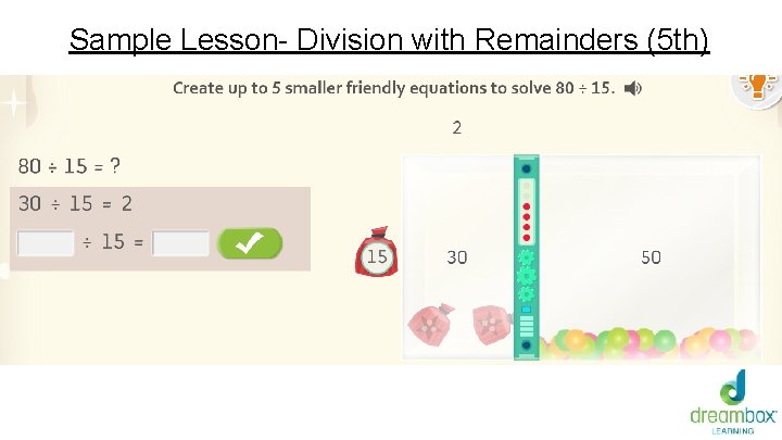 Sample Lesson- Division with Remainders (5 th) 
