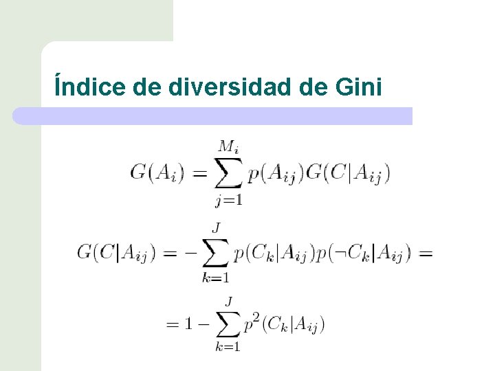 Índice de diversidad de Gini 