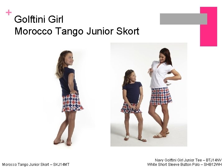 + Golftini Girl Morocco Tango Junior Skort – SKJ 14 MT Navy Golftini Girl