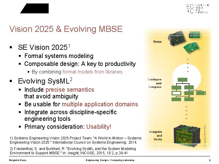 Vision 2025 & Evolving MBSE § SE Vision 20251 § Formal systems modeling §