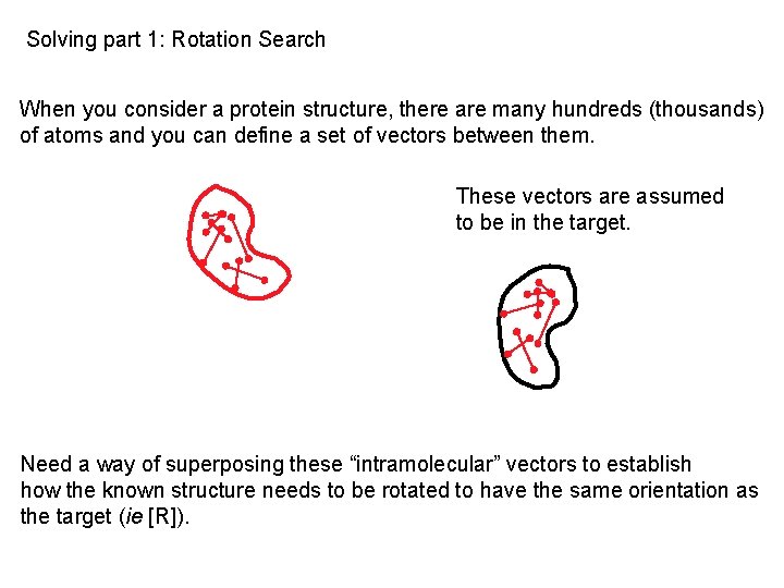 Solving part 1: Rotation Search When you consider a protein structure, there are many