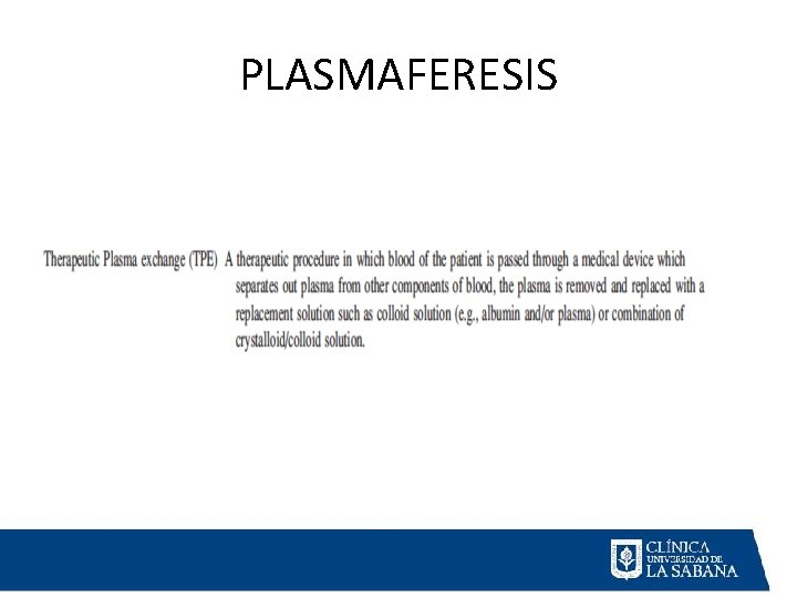 PLASMAFERESIS 