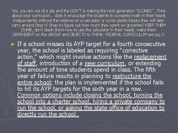 Yes, you are out of a job and the GOV’T is making the next