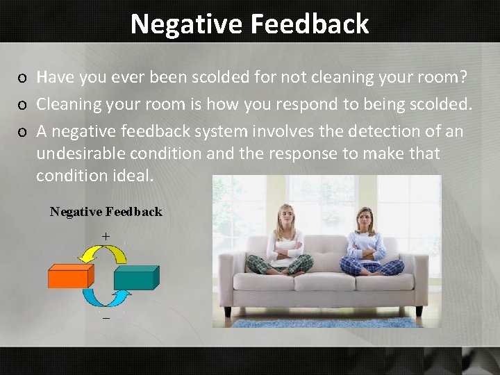 Negative Feedback o Have you ever been scolded for not cleaning your room? o