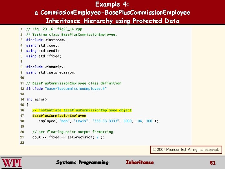 Example 4: a Commission. Employee-Base. Plus. Commission. Employee Inheritance Hierarchy using Protected Data Systems