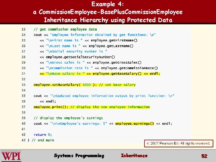 Example 4: a Commission. Employee-Base. Plus. Commission. Employee Inheritance Hierarchy using Protected Data Systems