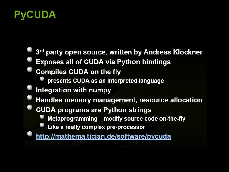Py. CUDA © 2008 NVIDIA Corporation 