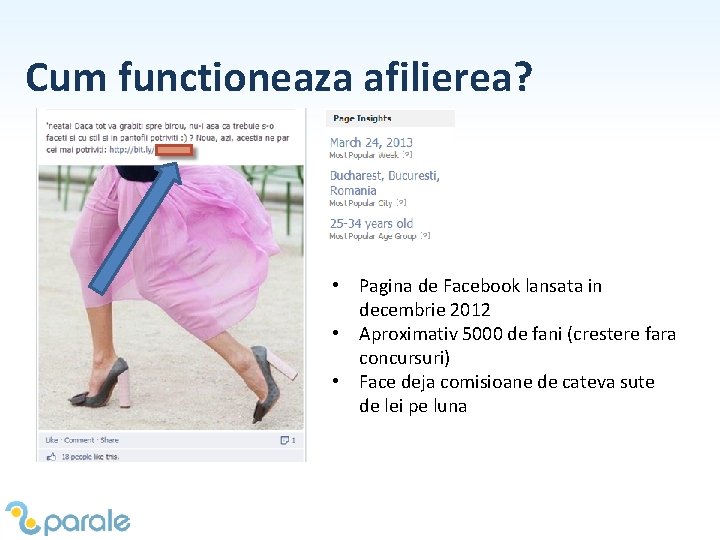 Cum functioneaza afilierea? • Pagina de Facebook lansata in decembrie 2012 • Aproximativ 5000