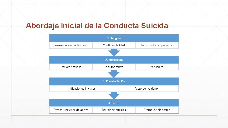 Abordaje Inicial de la Conducta Suicida 