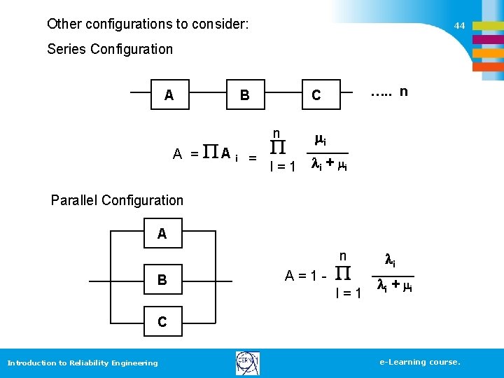 Other configurations to consider: 44 Series Configuration A B A = A i =